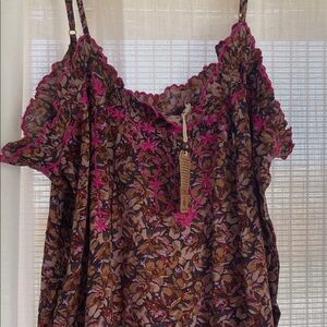 NATURAL LIFE embroidered Harley midi dress